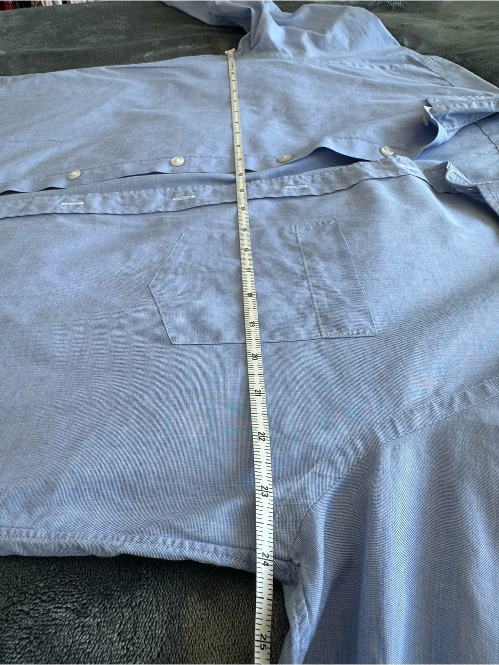 J.Crew Crosby Men’s L Blue 120’s 2-Ply Cotton Long Sleeve Button Up Shirt